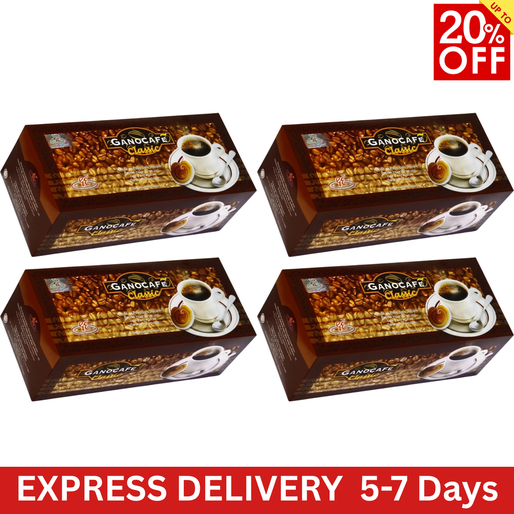 4x Gano Excel Ganocafe Classic Black Coffee Premium Instant Drink 120 Sachets0