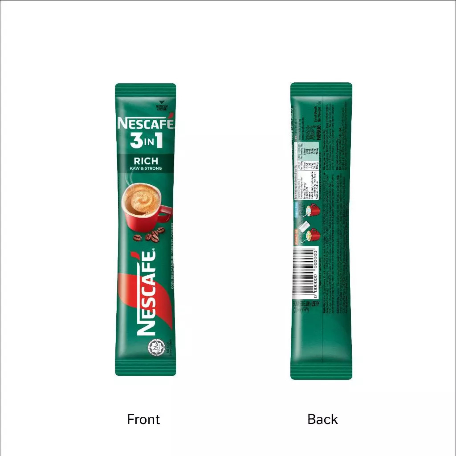 4 Packs Nescafe 3in1 Rich Strong Instant Coffee Mix 100 Sticks 1800g | EXPRESS6