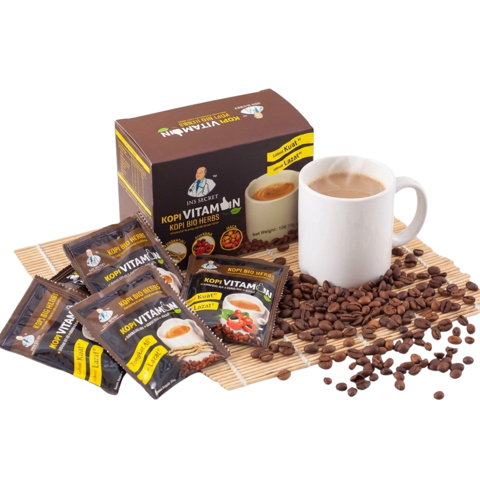 5 Boxes Kopi Vitamin Instant Herbal Coffee 50 Sachets Premium | EXPRESS SHIPPING2