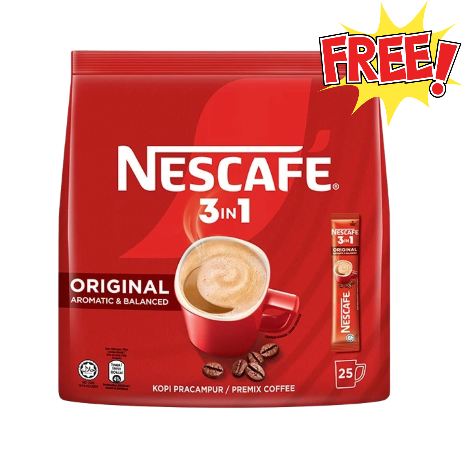 4 Packs Nescafe 3in1 Rich Strong Instant Coffee Mix 100 Sticks 1800g | EXPRESS2