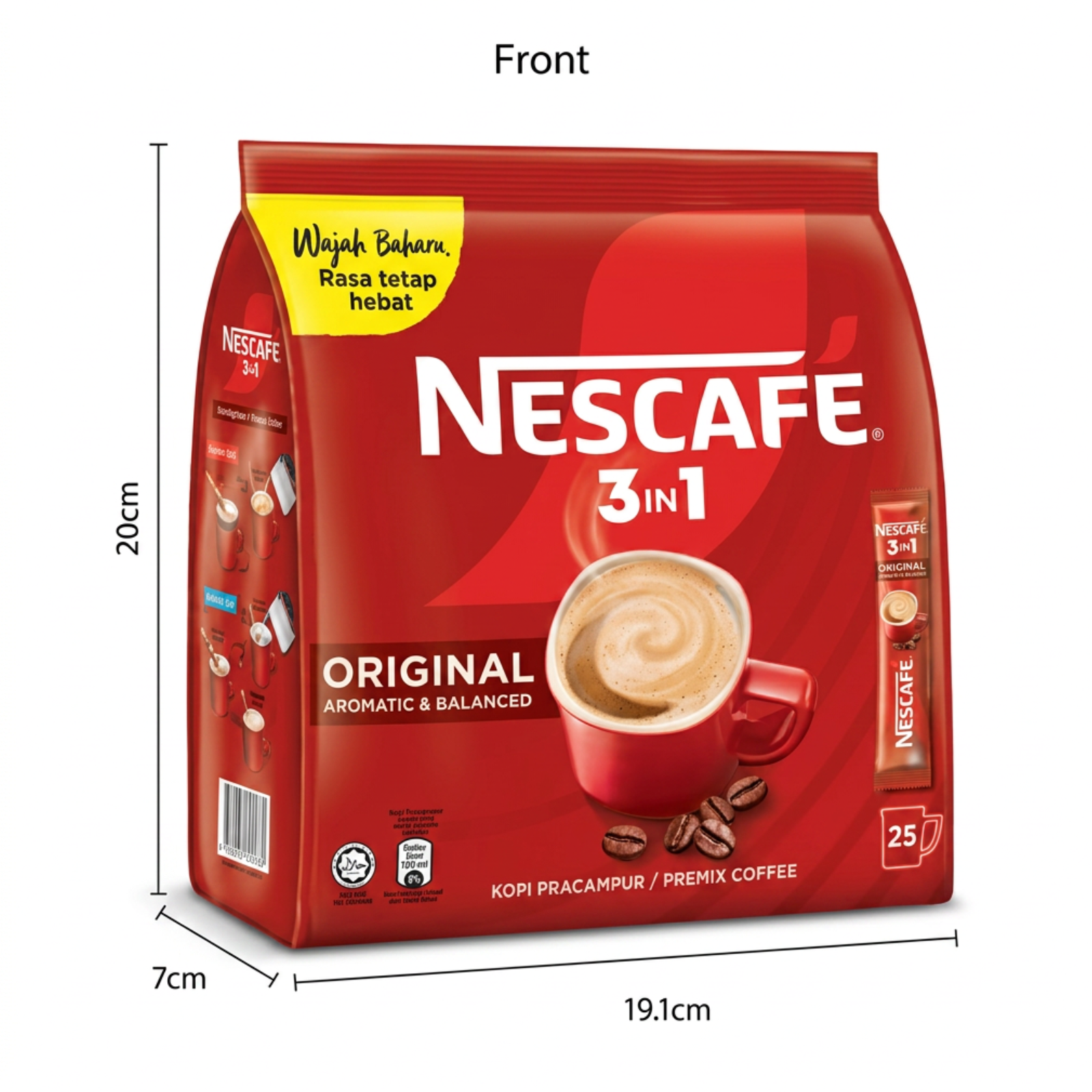 Nescafe 3in1 Original Instant Coffee Mix 4 Packs 100 Sticks 1800g | EXPRESS SHIP4