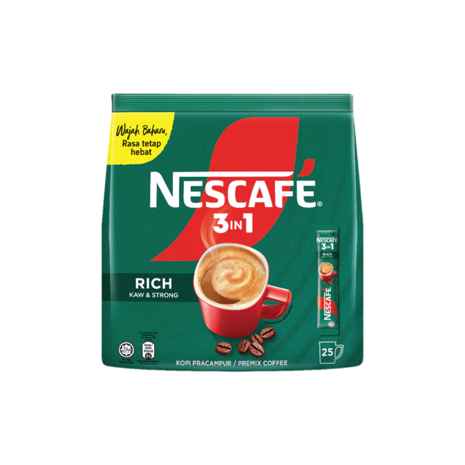 4 Packs Nescafe 3in1 Rich Strong Instant Coffee Mix 100 Sticks 1800g | EXPRESS3