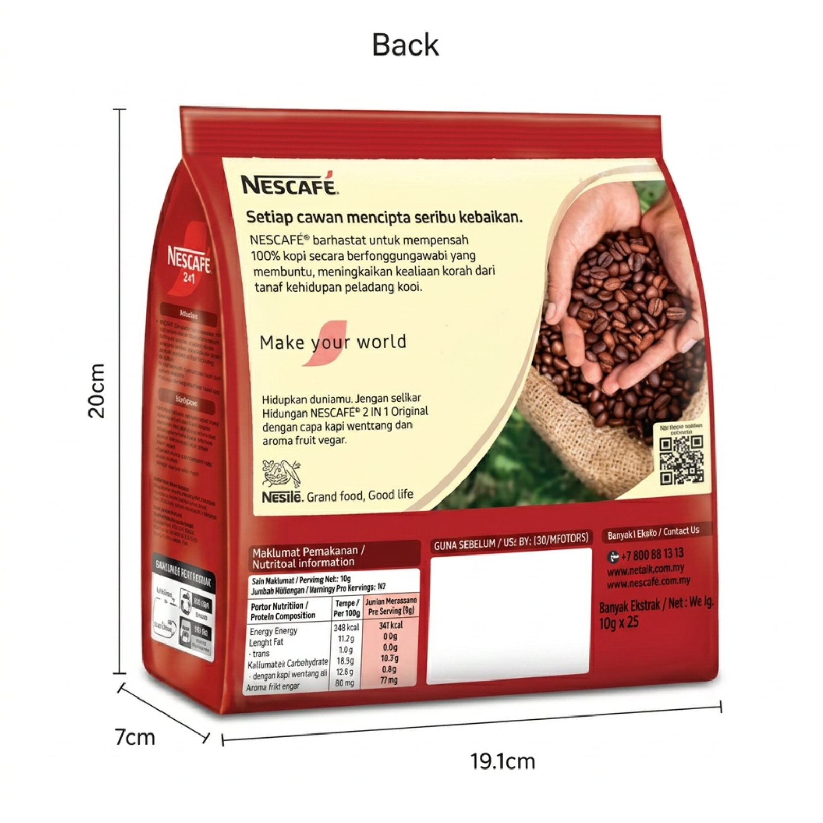 Nescafe 3in1 Original Instant Coffee Mix 25 Sticks 450g Malaysia | EXPRESS SHIP2