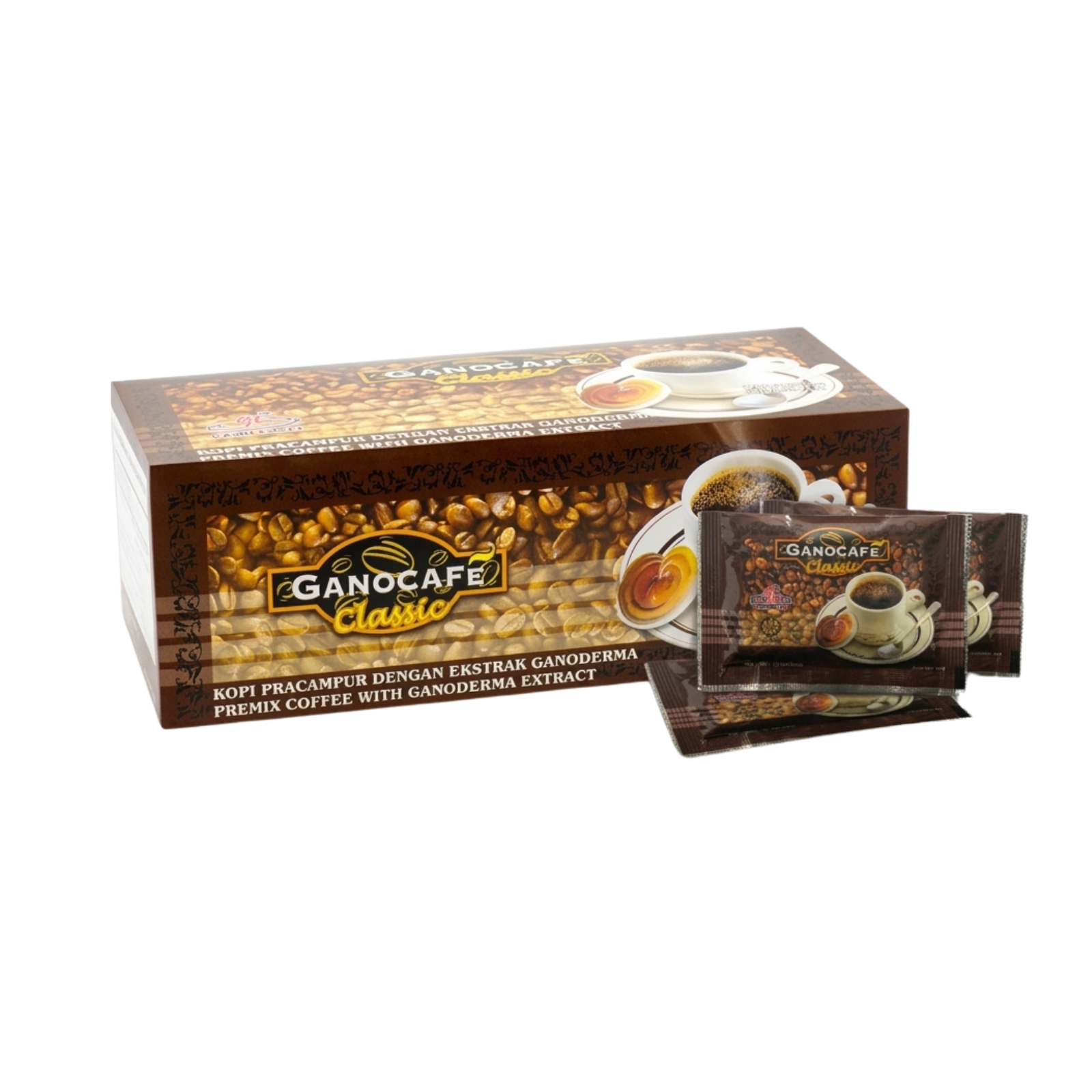 4x Gano Excel Ganocafe Classic Black Coffee Premium Instant Drink 120 Sachets3