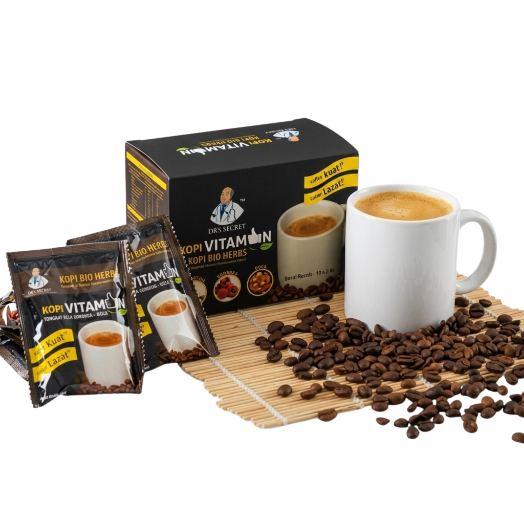 5 Boxes Kopi Vitamin Instant Herbal Coffee 50 Sachets Premium | EXPRESS SHIPPING3