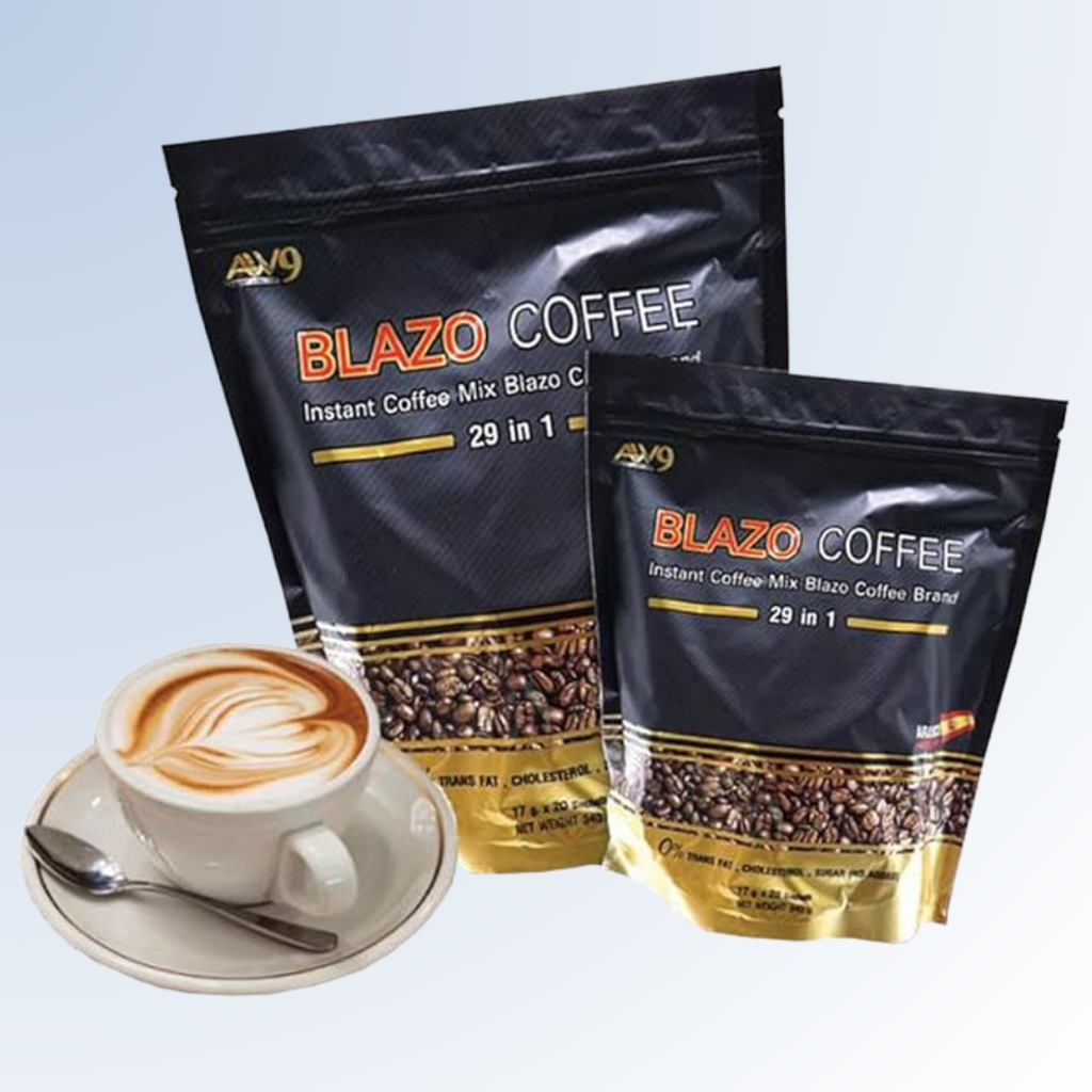 Blazo 29in1 Instant Coffee Mix Arabica | Sugar-Free Non-Fat 20 Sachets Pack4